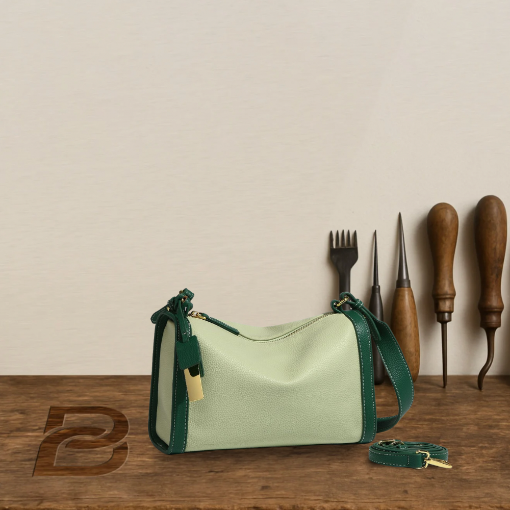 BERK | High-quality two-colour bag made from genuine leather