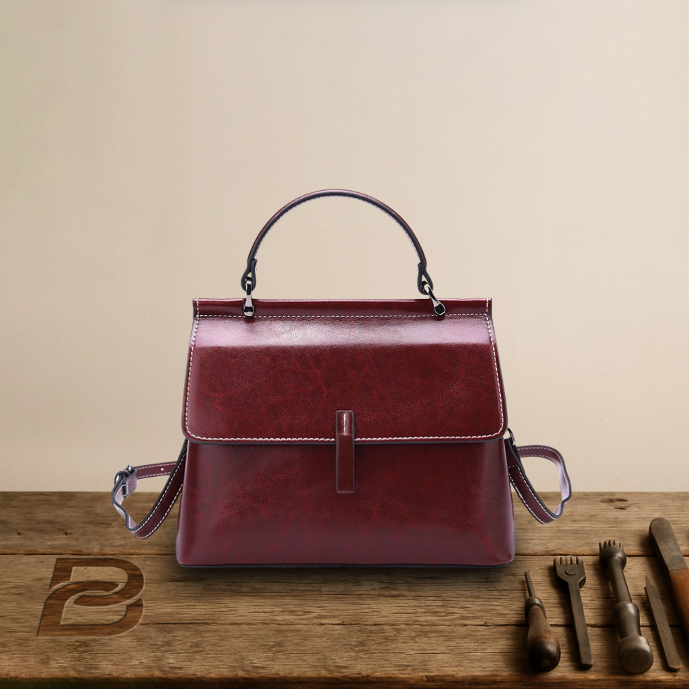 BERK | Elegant satchel made from smooth leather