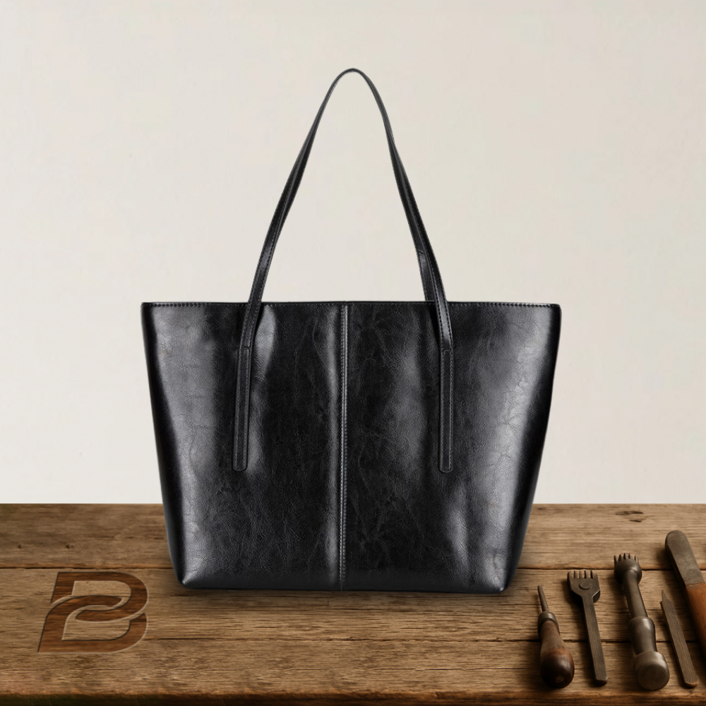 BERK | Shopper bag in classic smooth leather