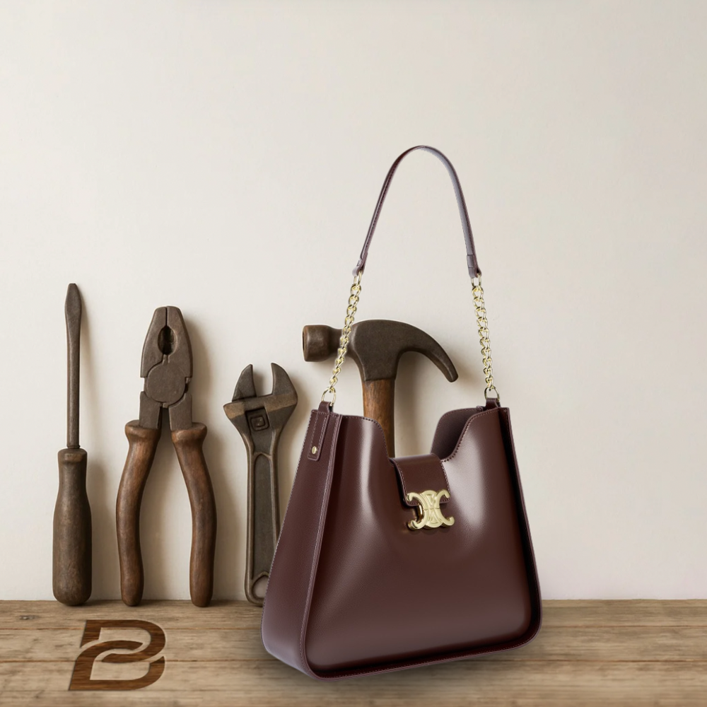 BERK | Elegant shoulder bag in smooth leather
