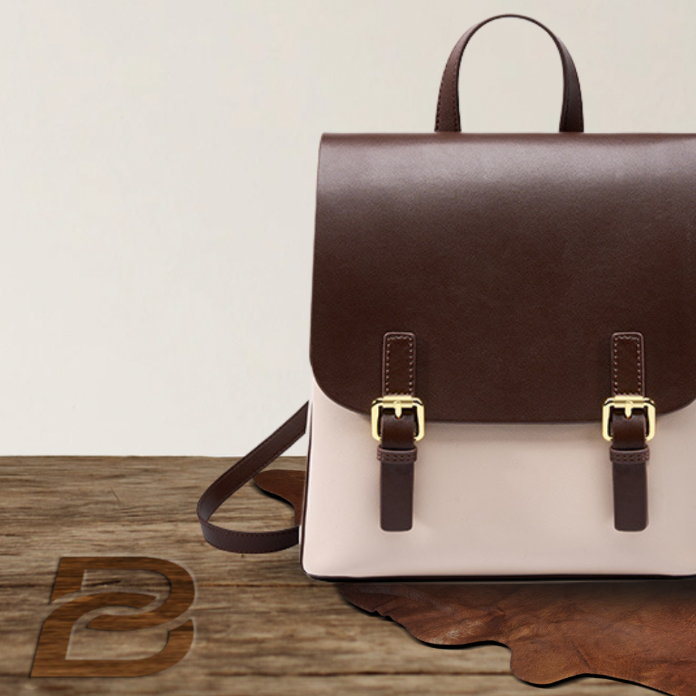 BERK | Two-toned Retro leather backpack