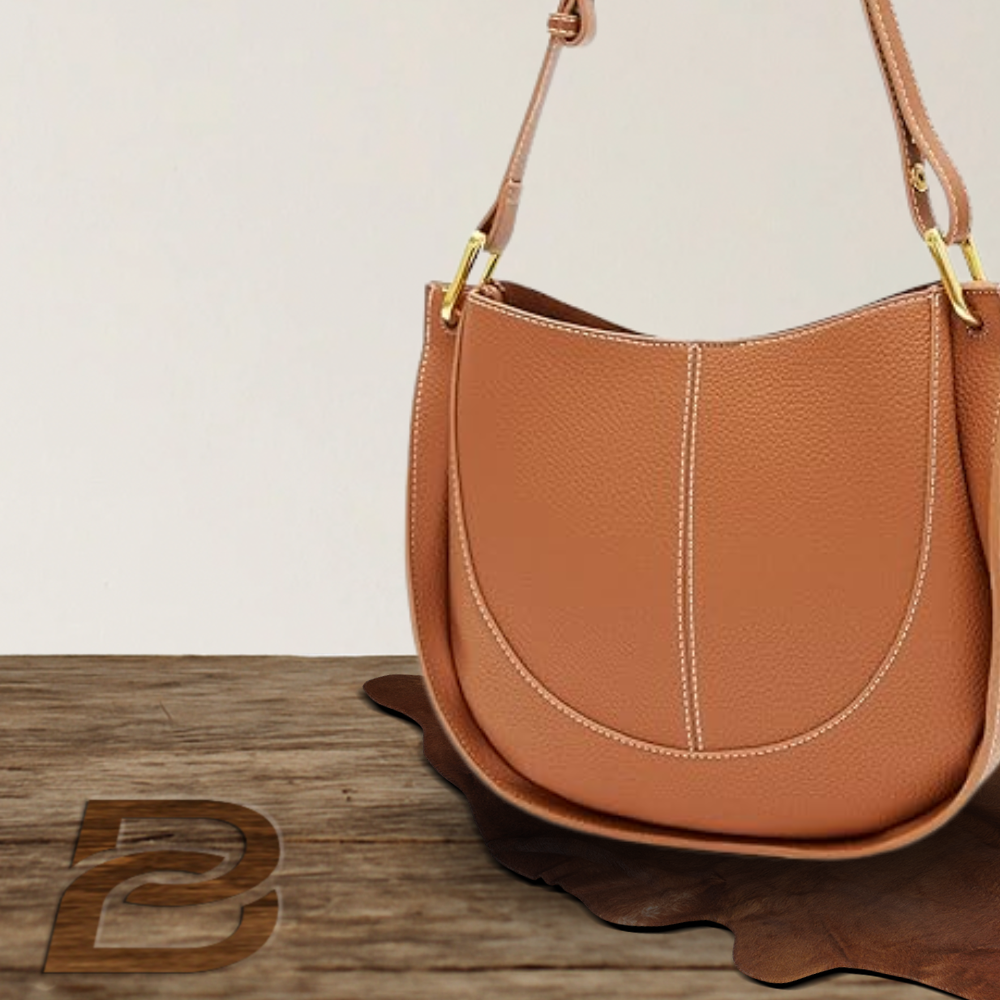 BERK | Crossbody in soft, patterned leather