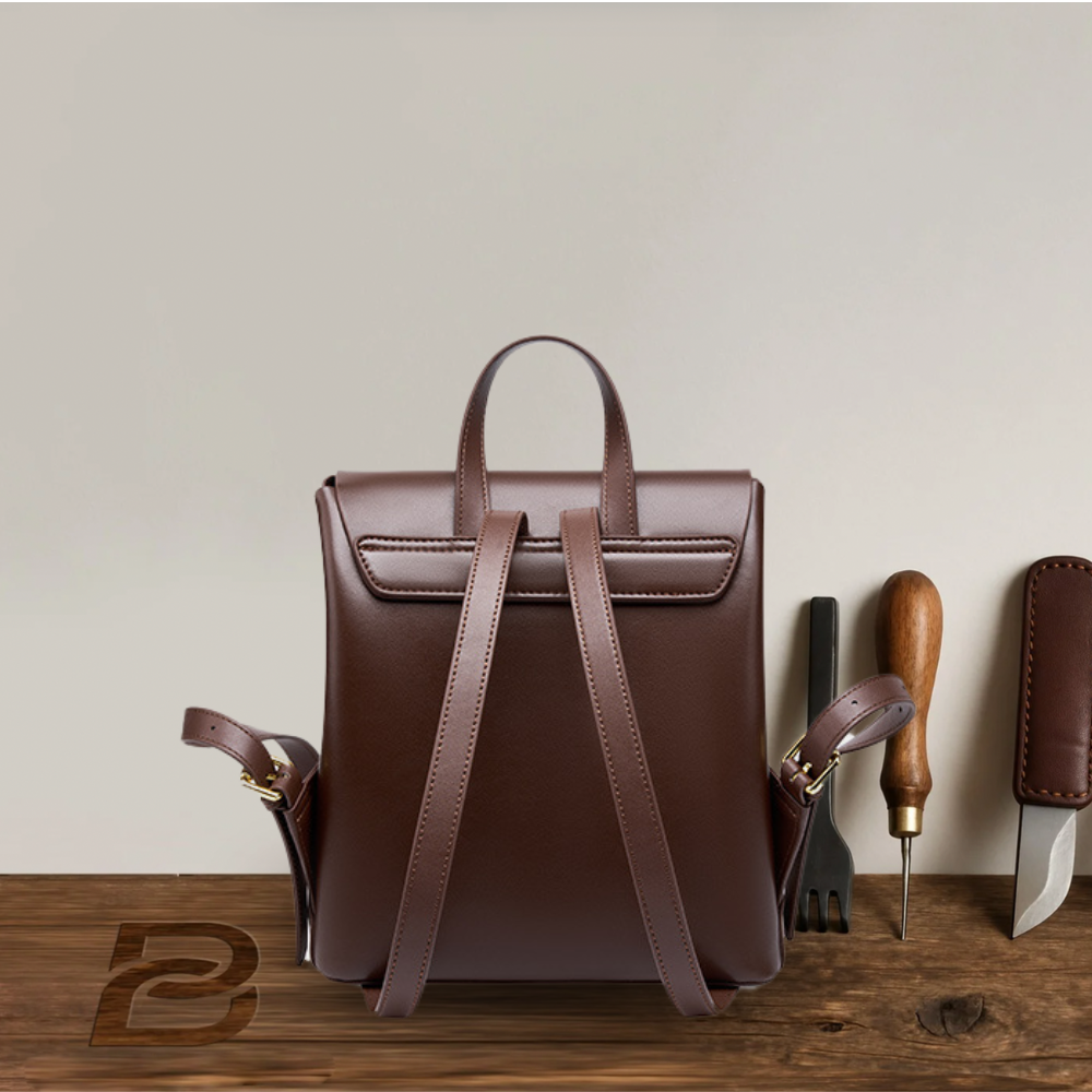 BERK | Two-toned Retro leather backpack