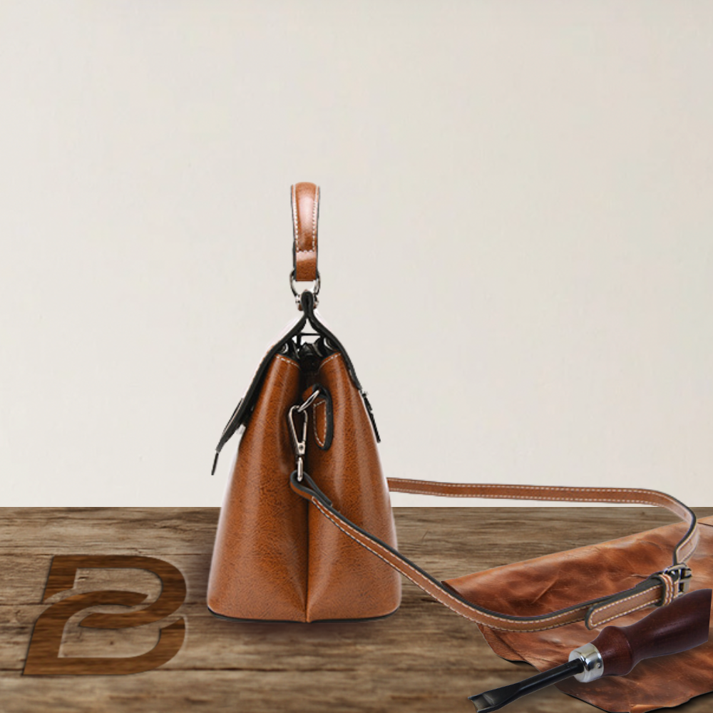 BERK | Elegant satchel made from smooth leather