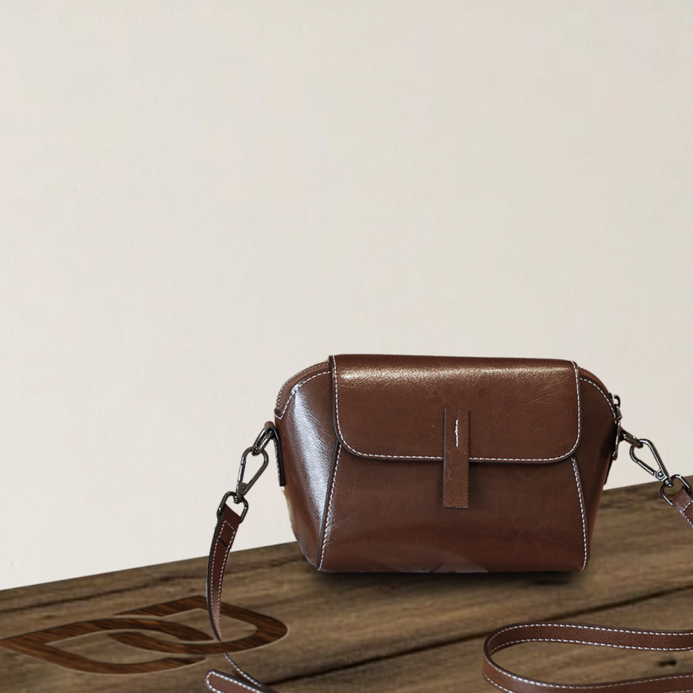 BERK | Shoulder bag made from genuine leather in vintage style