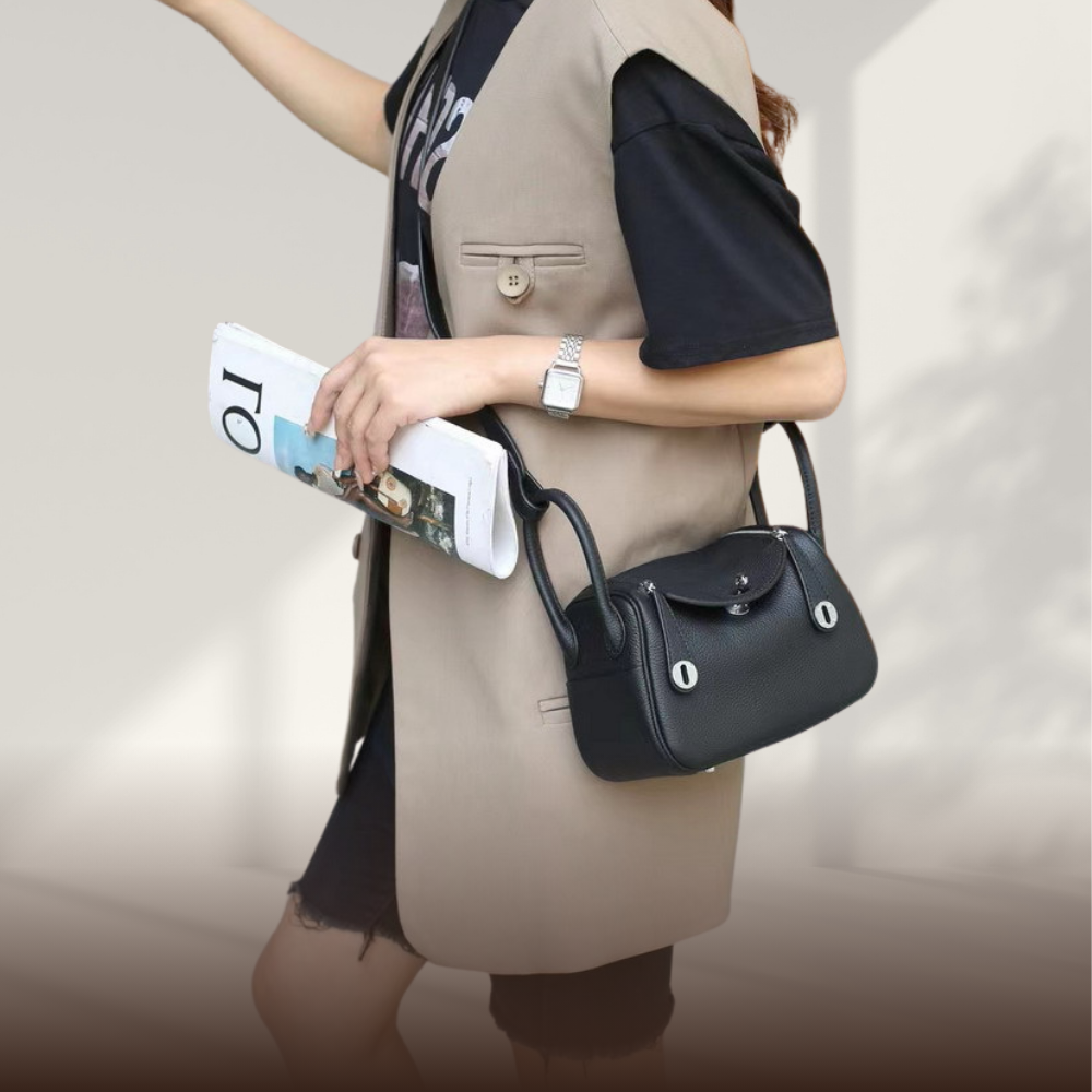 BERK | Top Handle Classic Shape Leather Bag