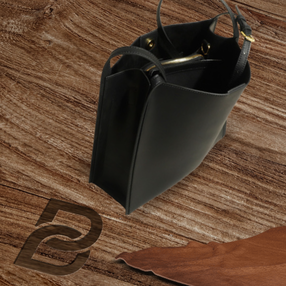 BERK | Retro tote bag made from genuine leather