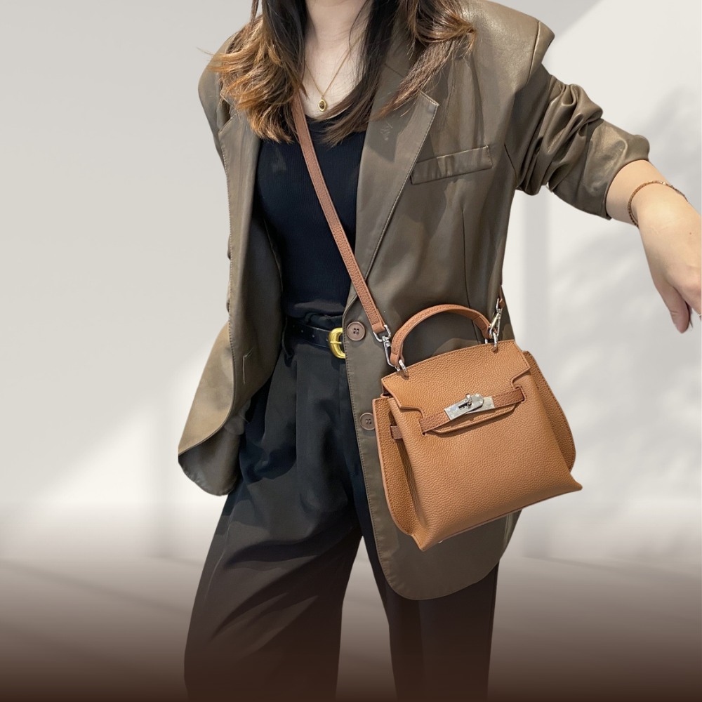 BERK | Elegant Classic Messenger Leather Hand Bag