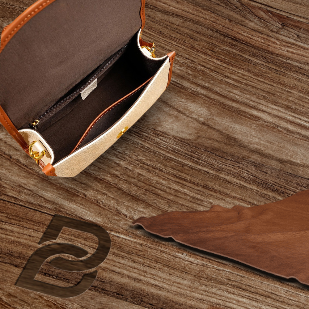 BERK | Chic compact leather baguette crossbody bag