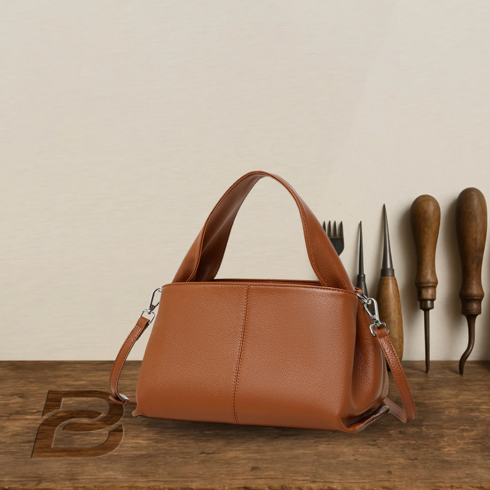 BERK | Classic ladies retro bag made from genuine leather