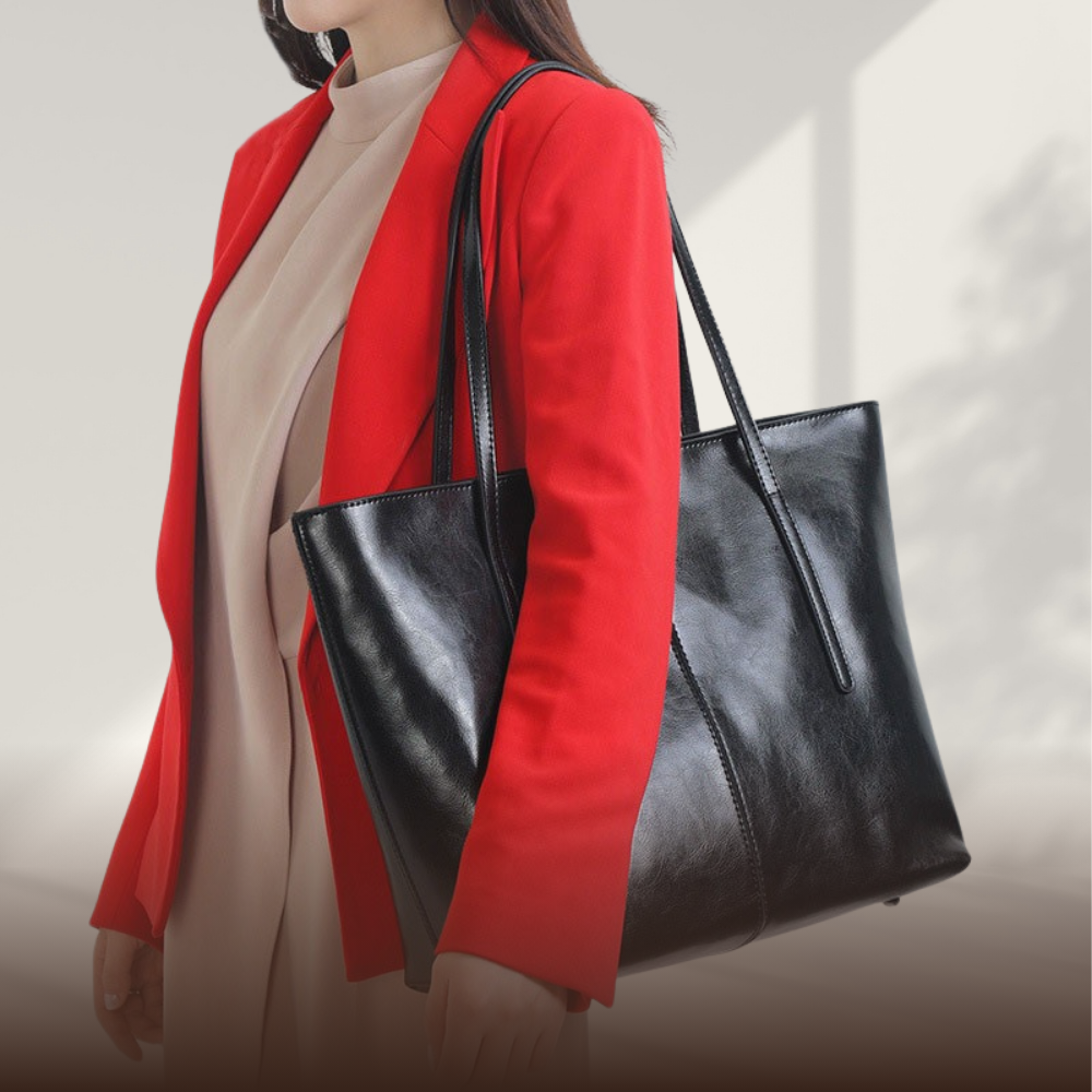BERK | Shopper bag in classic smooth leather