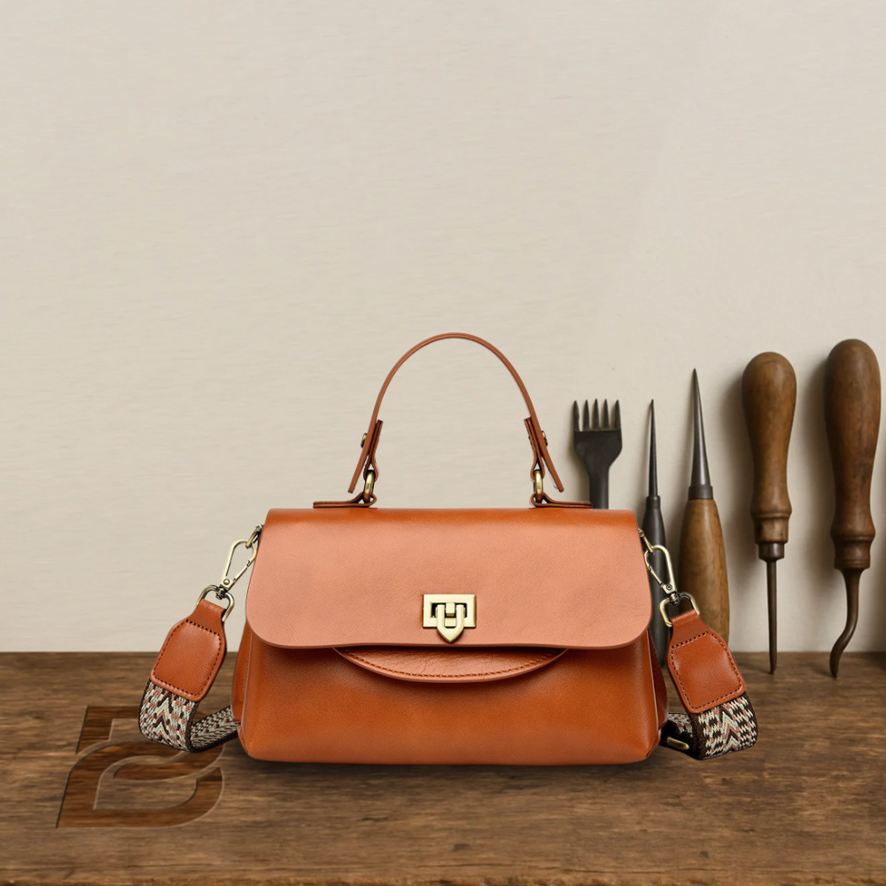BERK | Vintage envelope leather shoulder bag