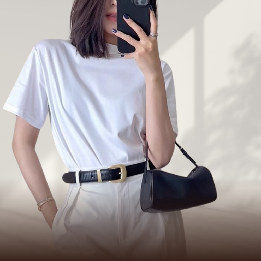 BERK | Premium Leather Shoulder Bag with Detachable Strap – Taupe