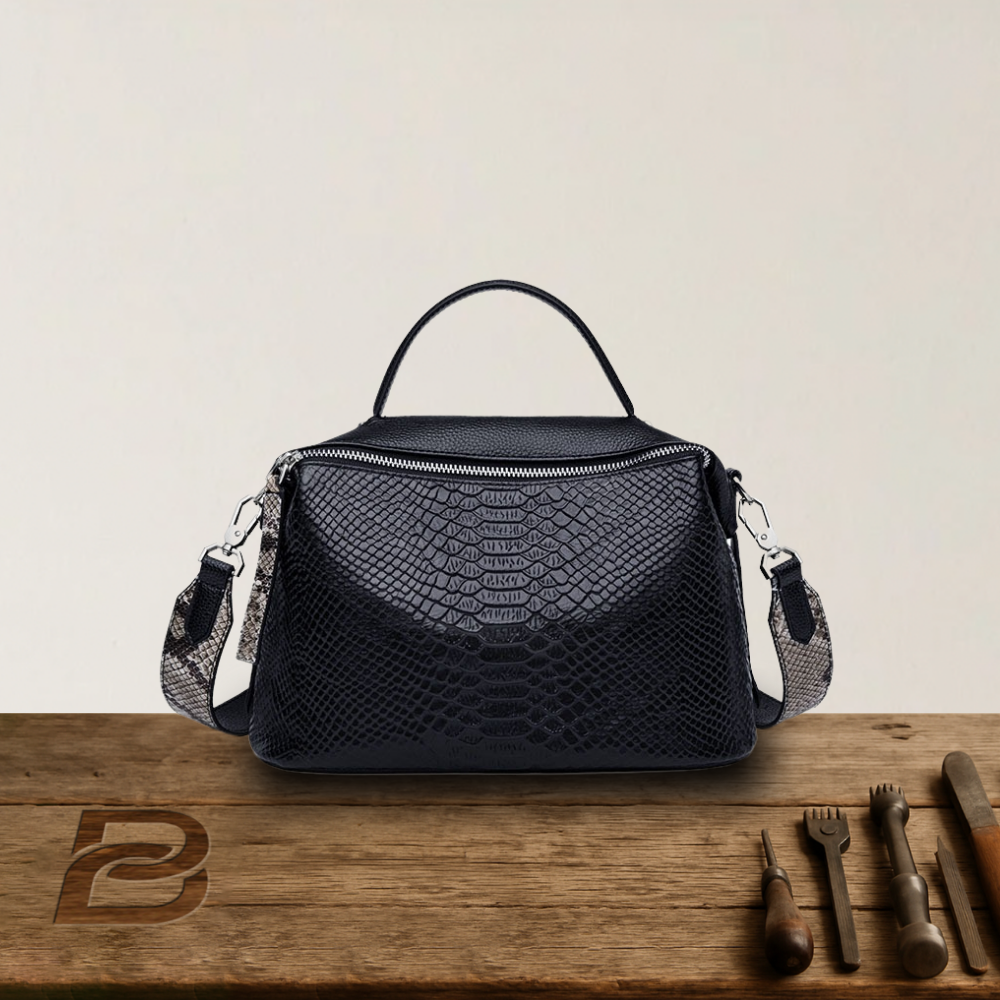 BERK | Textured, versatile leather shoulder and crossbody bag