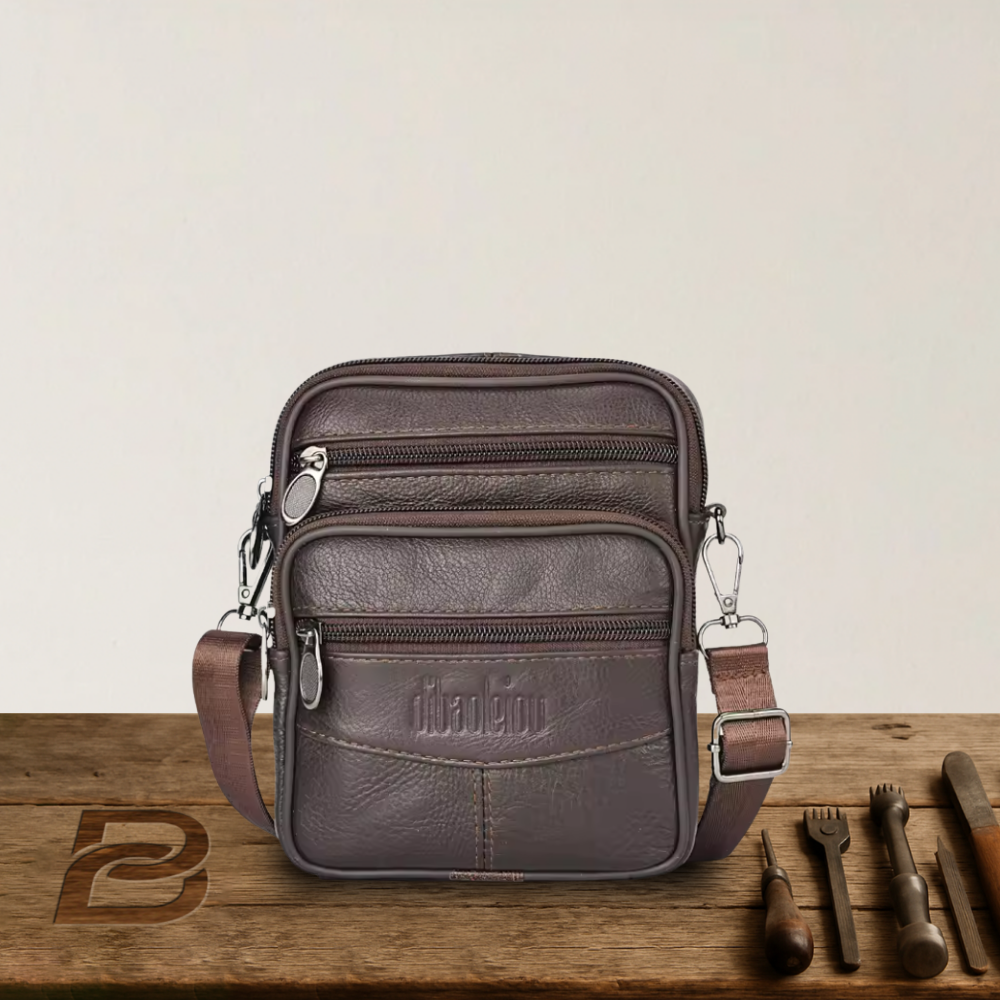 BERK | Compact leather crossbody bag
