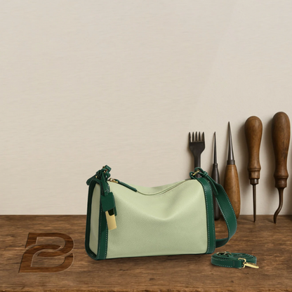 BERK | High-quality two-colour bag made from genuine leather