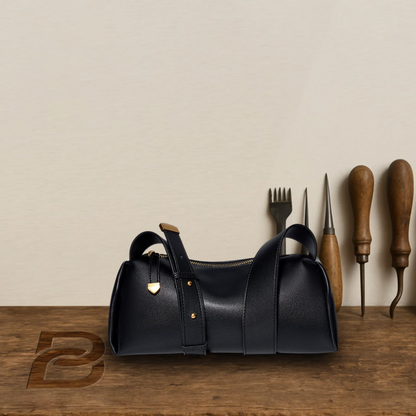 BERK | Baguette shoulder bag made from genuine leather