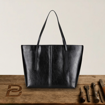 BERK | Shopper bag in classic smooth leather