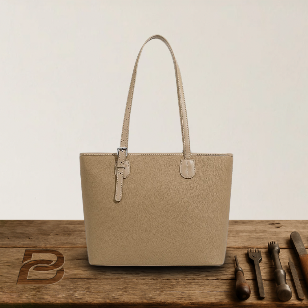 BERK | Tote bag in soft, grained leather with large capacity
