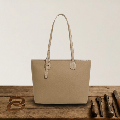 BERK | Tote bag in soft, grained leather with large capacity