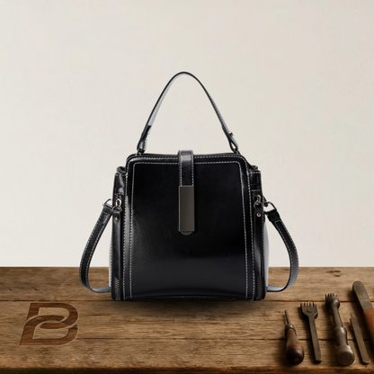 BERK | Retro handmade leather two-way bag