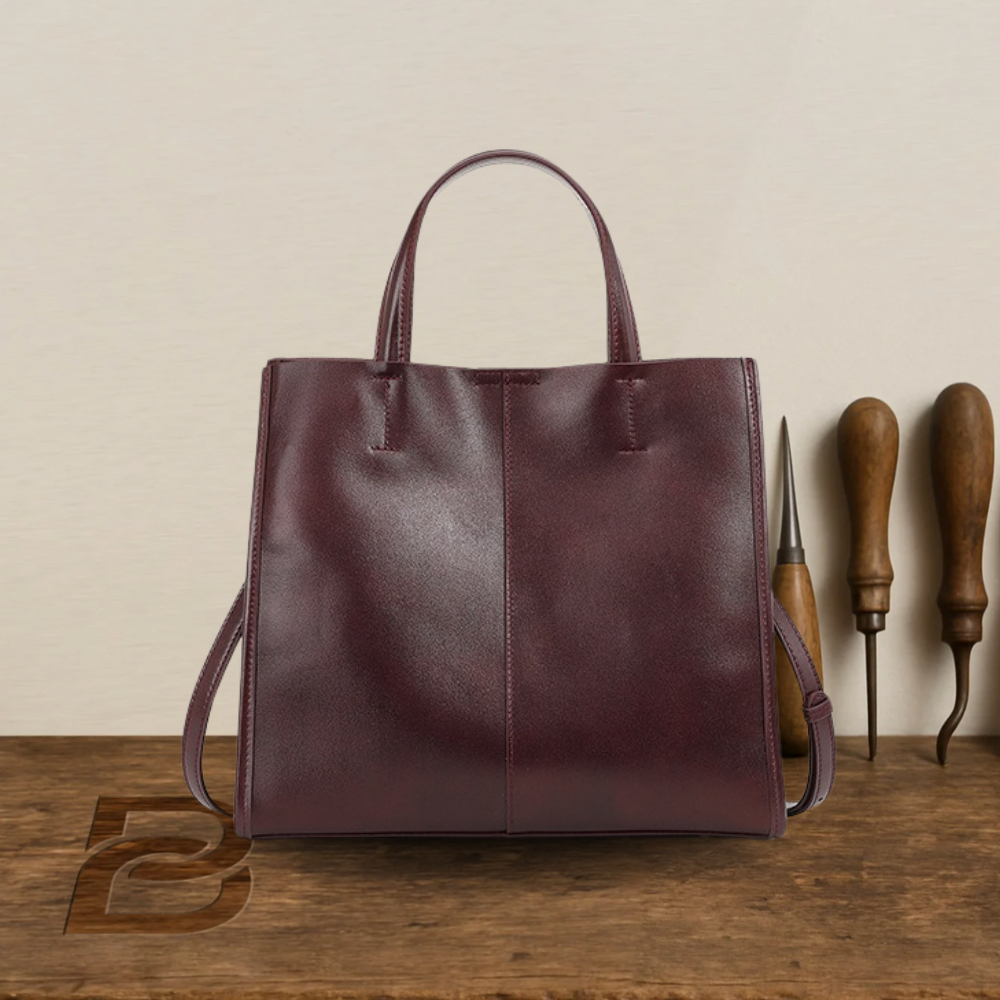 BERK | Classic leather bag with top handle