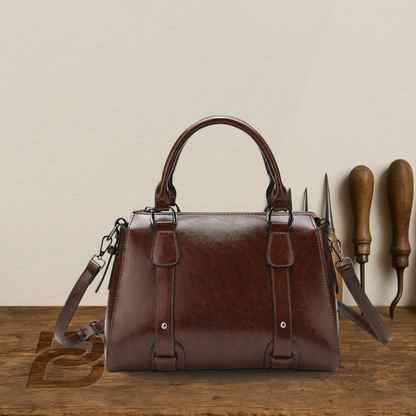 BERK | Two-way bag made from genuine leather satchel