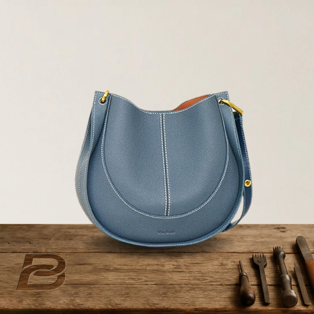 BERK | Crossbody in soft, patterned leather