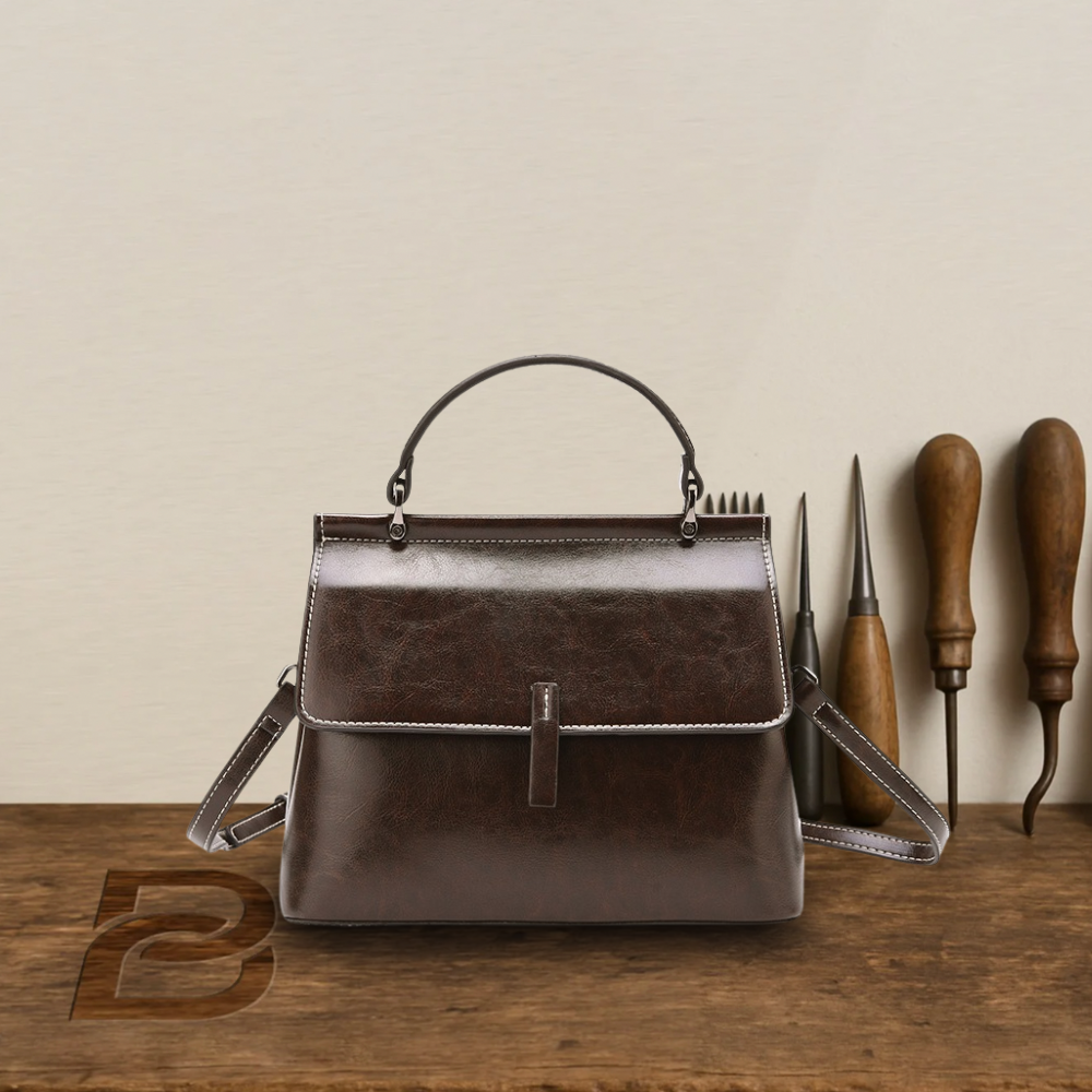 BERK | Elegant satchel made from smooth leather