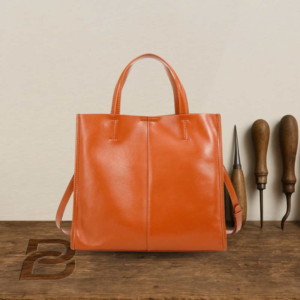 BERK | Classic leather bag with top handle