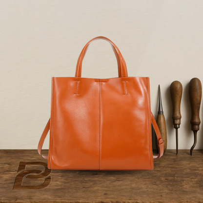 BERK | Classic leather bag with top handle