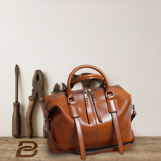BERK | Medium satchel in vintage design