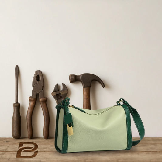 BERK | High-quality two-colour bag made from genuine leather