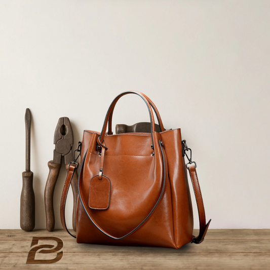 BERK | Premium Leather Large Tote Bag with Shoulder Strap