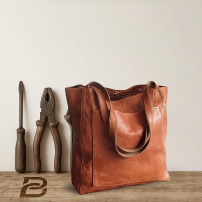 BERK | Classic Vintage Leather Tote Bag