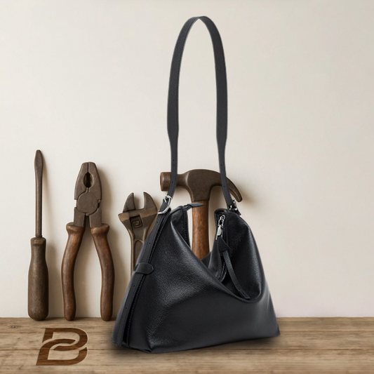 BERK | Genuine Leather Lazy Tote Shoulder Bag