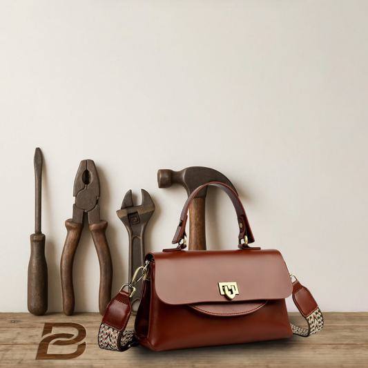 BERK | Vintage envelope leather shoulder bag