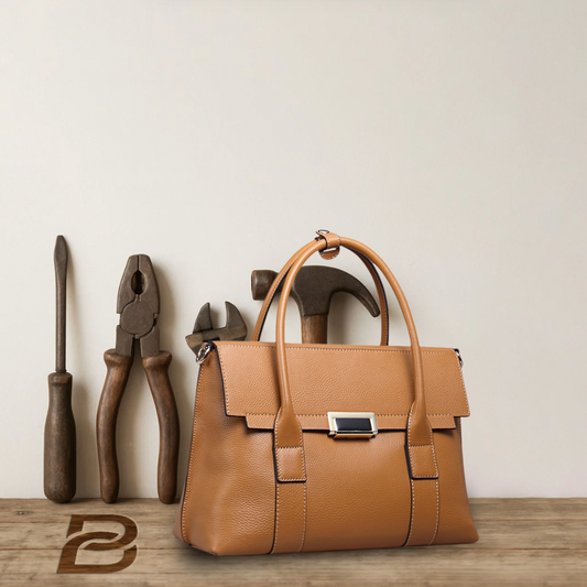 BERK | Genuine Leather Lock Buckle Bag