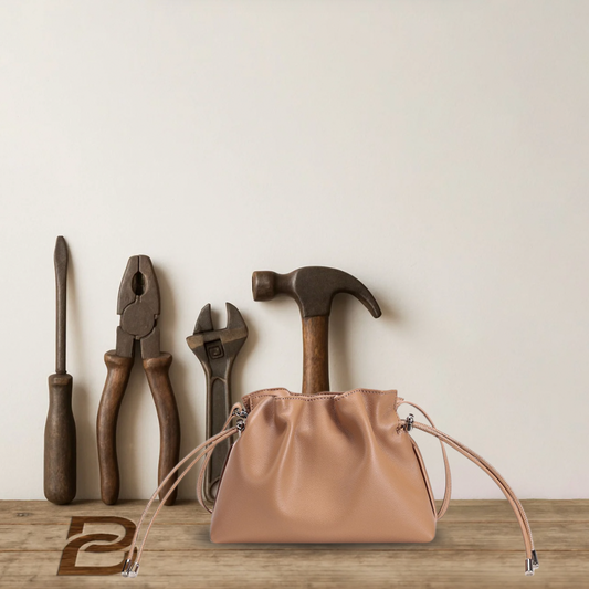 BERK | Drawstring Bucket leather bag