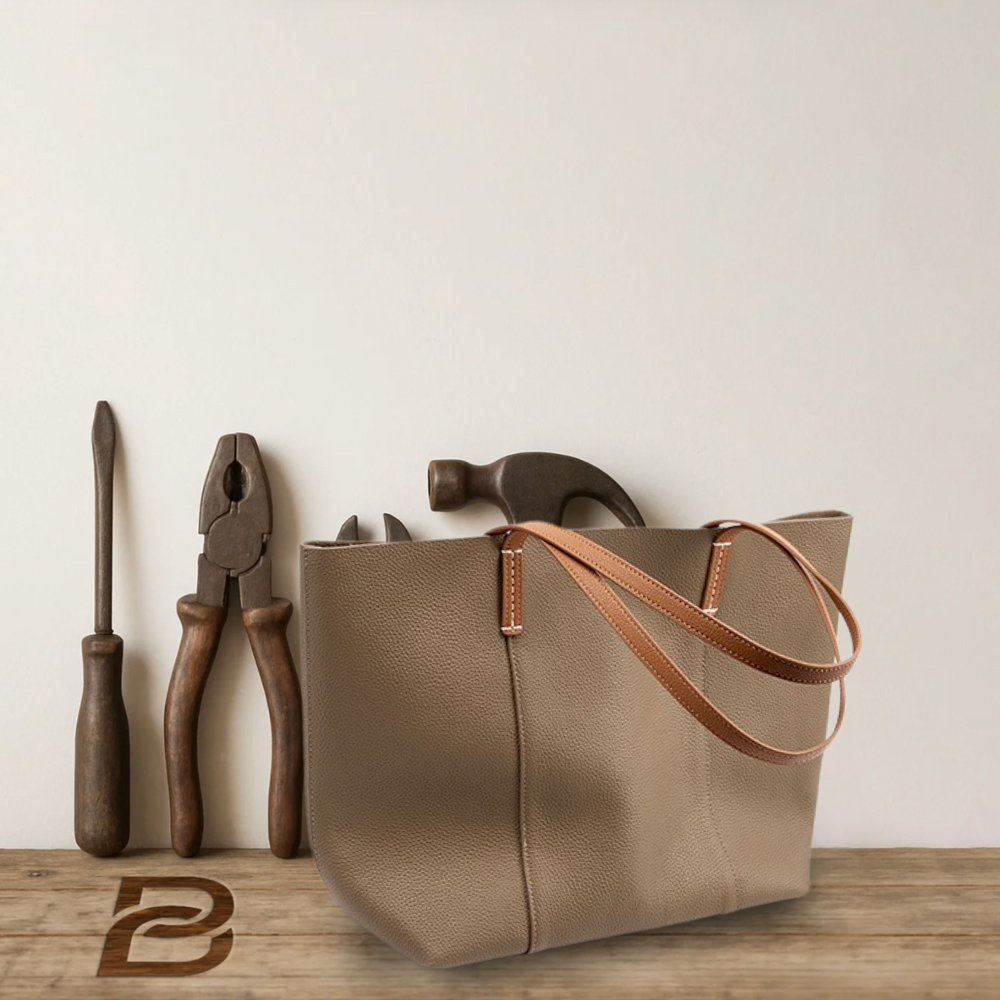 BERK | Hand-carried leather shoulder bag with large capacity