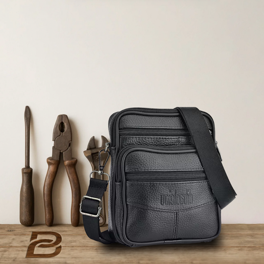BERK | Compact leather crossbody bag