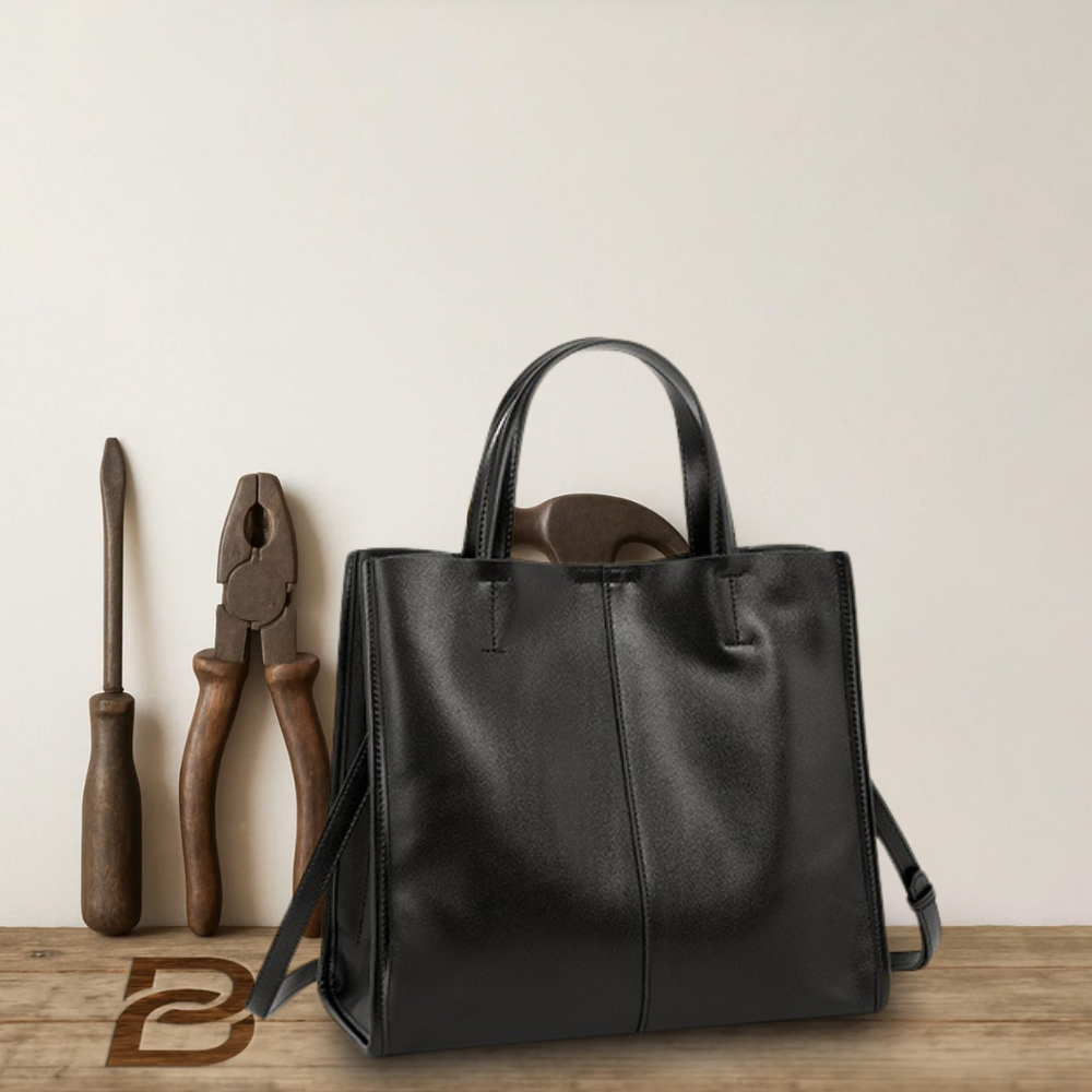 BERK | Classic leather bag with top handle