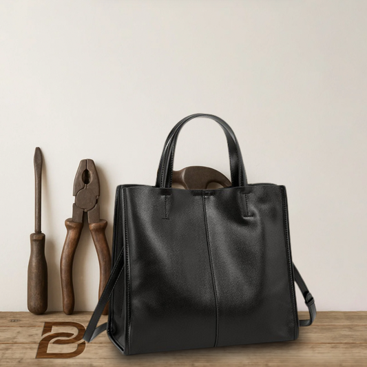 BERK | Classic leather bag with top handle