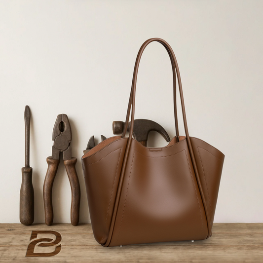 BERK | Sleek vintage Leather Tote bag