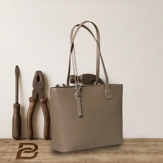 BERK | Tote bag in soft, grained leather with large capacity