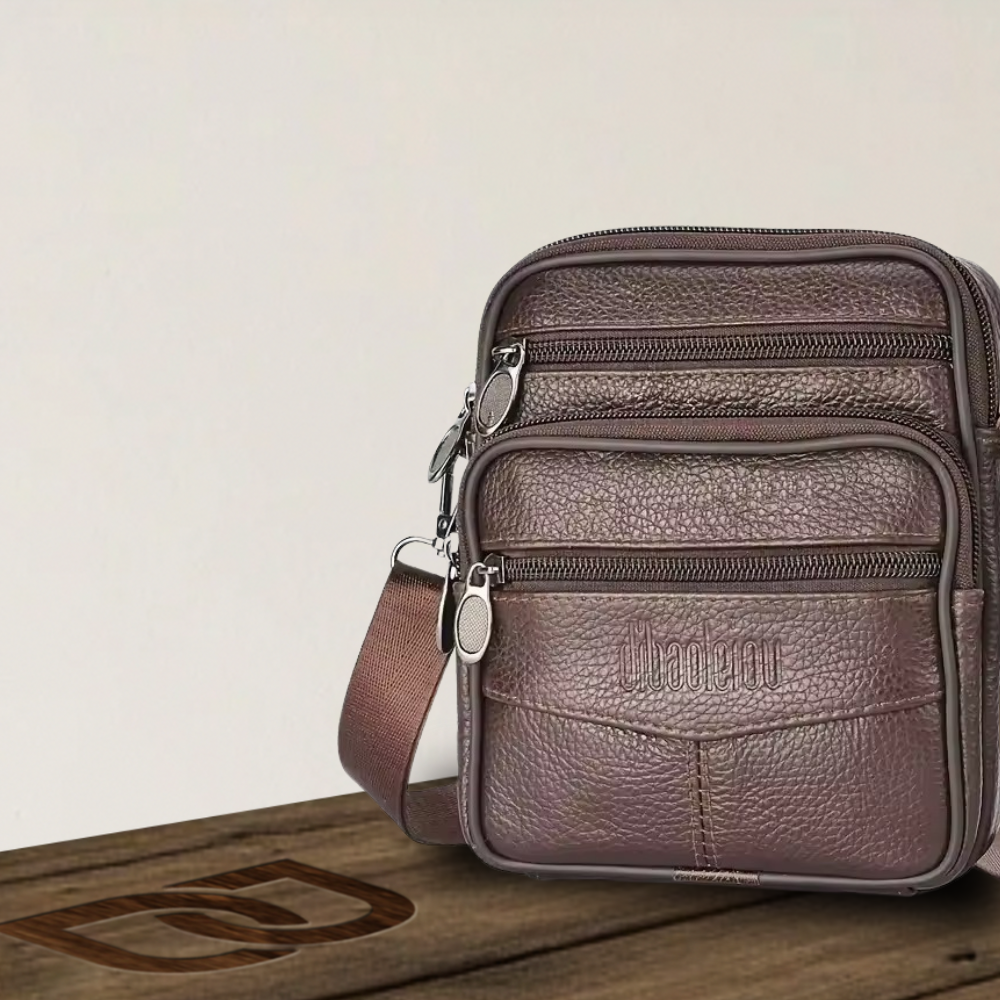 BERK | Compact leather crossbody bag