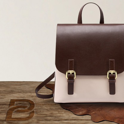 BERK | Two-toned Retro leather backpack