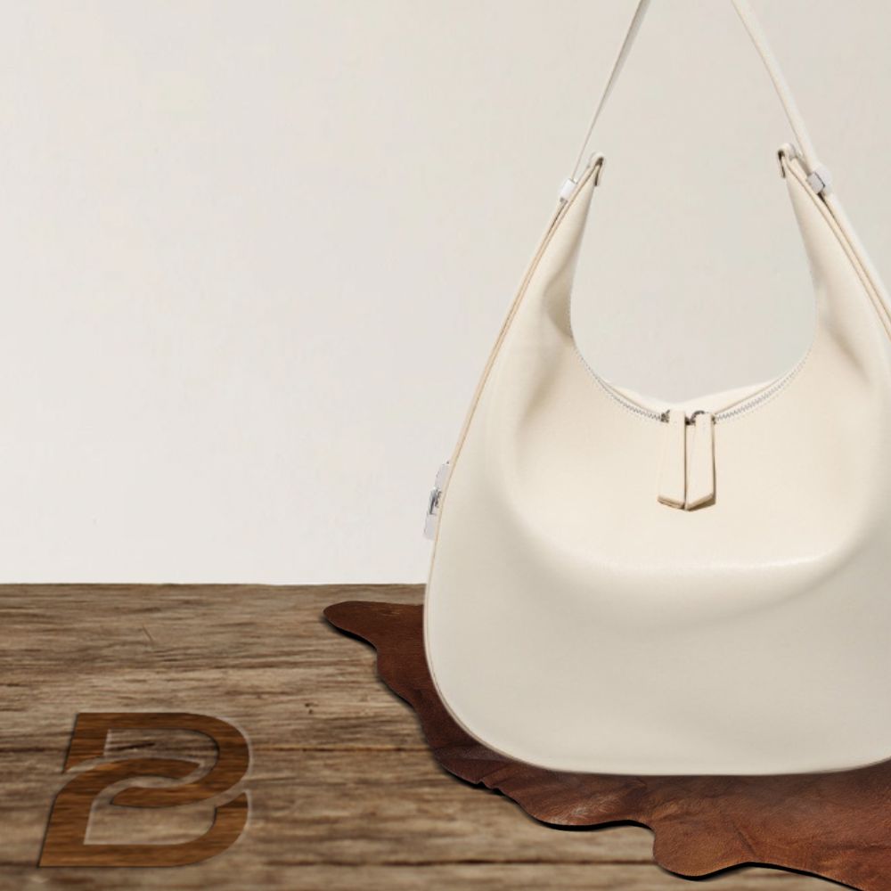BERK | Crescent-shaped bucket bag made from genuine leather