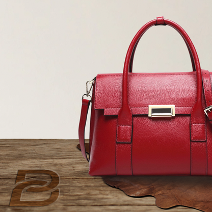 BERK | Genuine Leather Lock Buckle Bag
