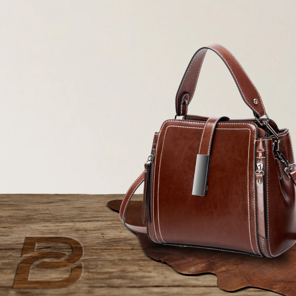 BERK | Retro handmade leather two-way bag